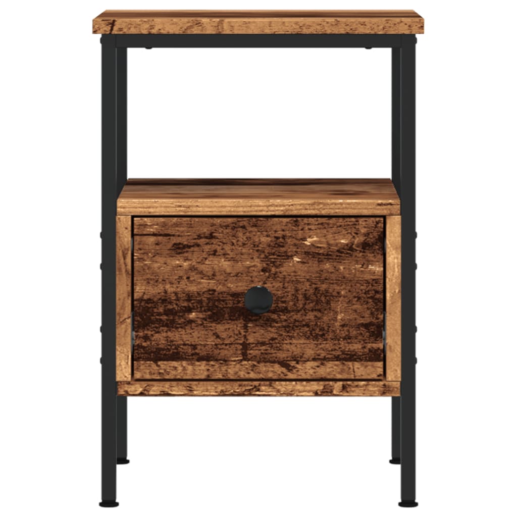 vidaXL Bedside Cabinet Old Wood 34x36x50 cm Engineered Wood 4