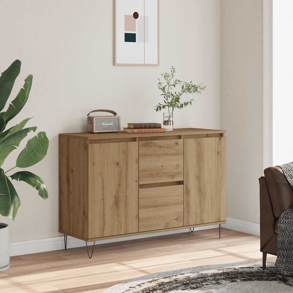 Sideboard 101,5x35x70 cm Engineered Wood Artisan oak