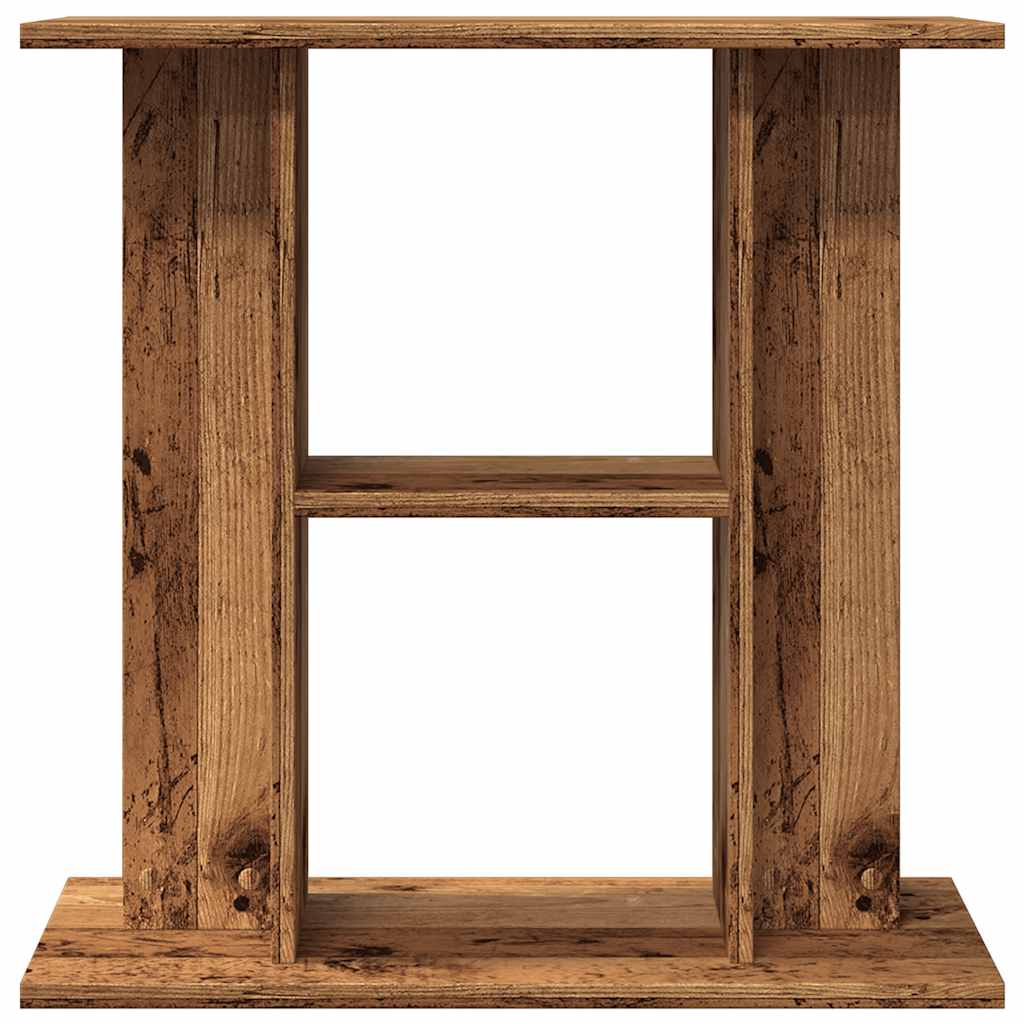 vidaXL Aquarium Stand Old Wood 60x30x60 cm Engineered Wood 4