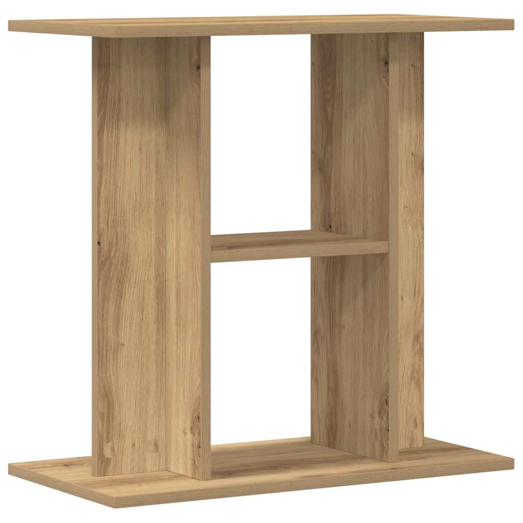 vidaXL Aquarium Stand Artisan Oak 60x30x60 cm Engineered Wood 2