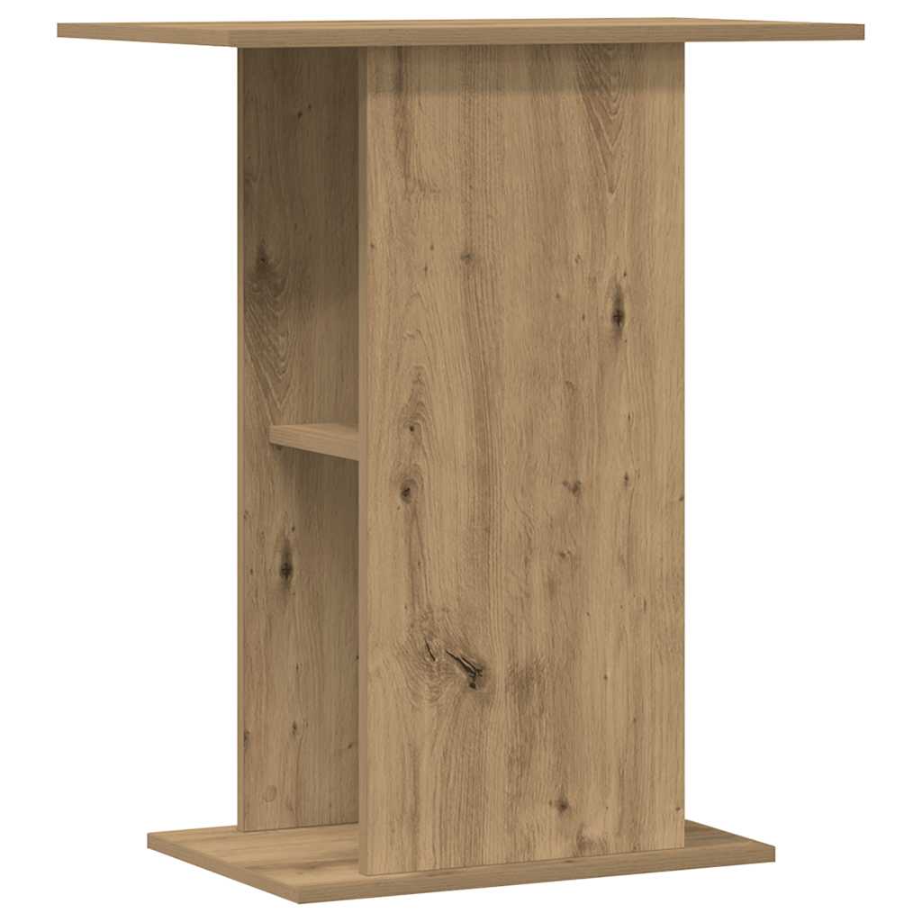 vidaXL Aquarium Stand Artisan Oak 36x60.5x72.5 cm Engineered Wood 2
