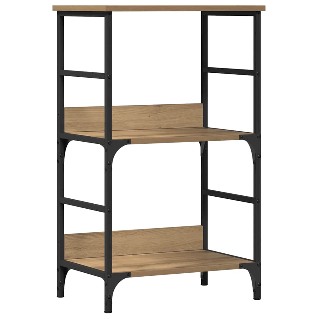 vidaXL Book Cabinet Artisan Oak 50x33x82 cm Engineered Wood 2