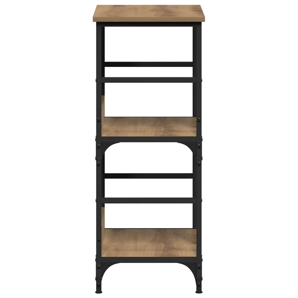 vidaXL Book Cabinet Artisan Oak 50x33x82 cm Engineered Wood 5