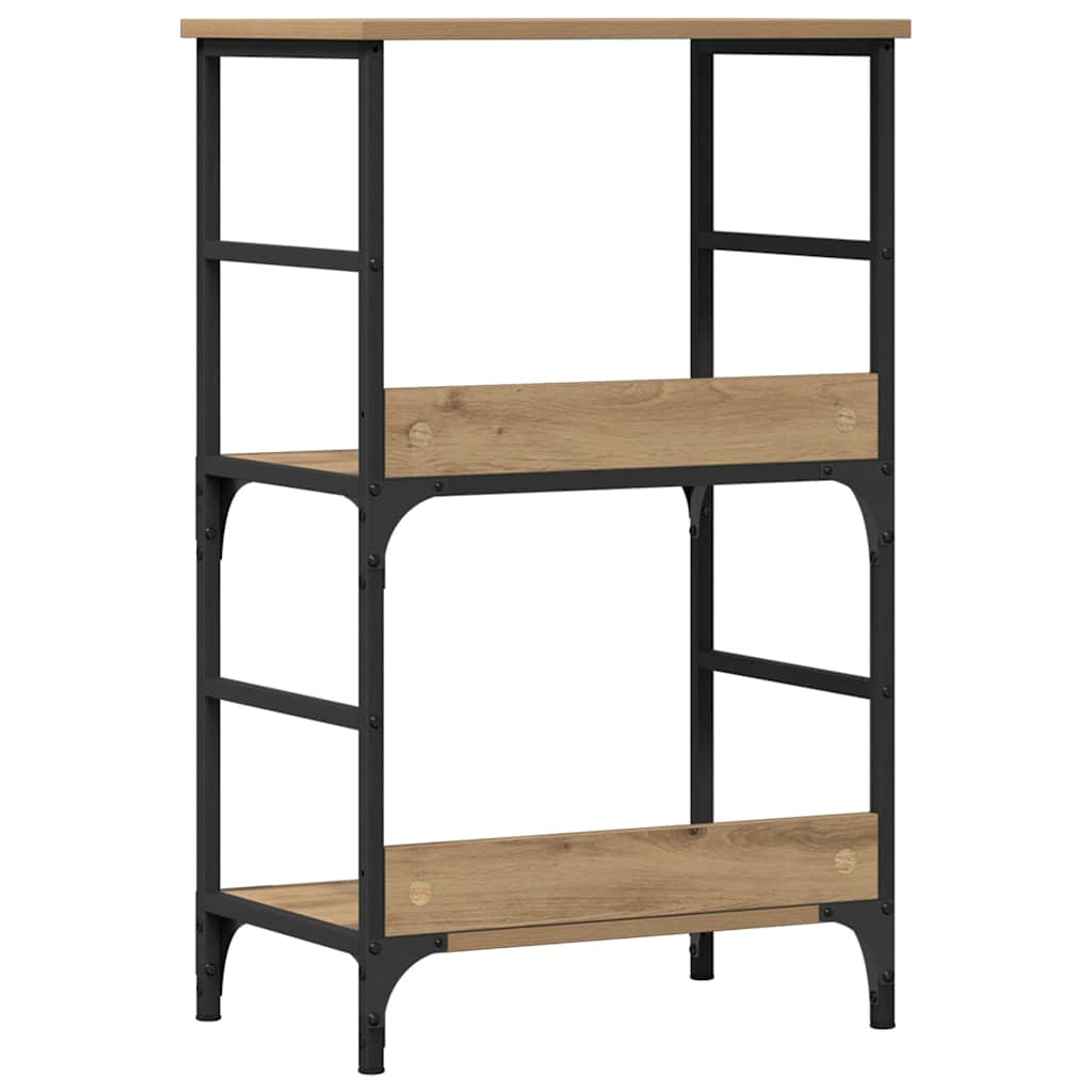 vidaXL Book Cabinet Artisan Oak 50x33x82 cm Engineered Wood 6