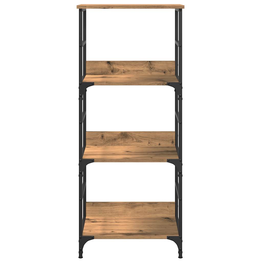 vidaXL Book Cabinet Artisan Oak 50x33x117.5 cm Engineered Wood 4