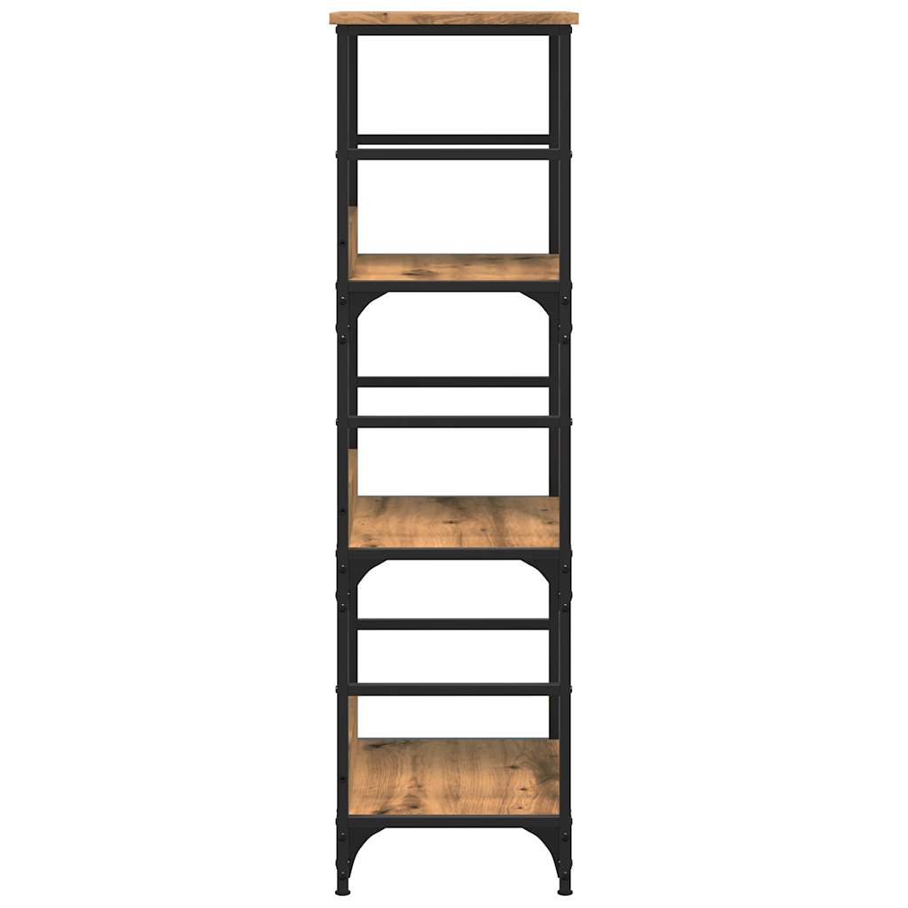 vidaXL Book Cabinet Artisan Oak 50x33x117.5 cm Engineered Wood 5