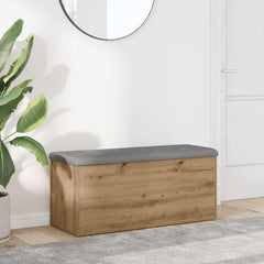Storage Bench Engineered Wood in Artisan Oak