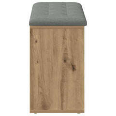 Shoe Bench 102x32x50 cm Engineered Wood Artisan oak