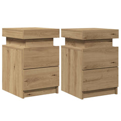 Bedside Cabinet with LED Lights