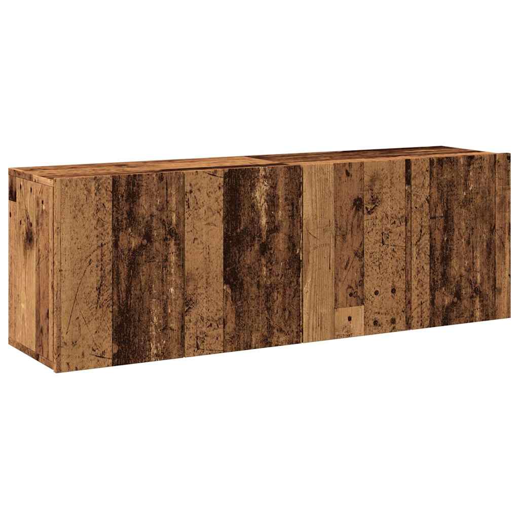 vidaXL TV Cabinets Wall-mounted 2 pcs Old Wood 60x30x41 cm 2