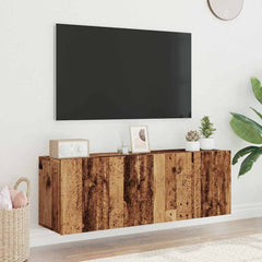 vidaXL TV Cabinets Wall-mounted 2 pcs Old Wood 60x30x41 cm 3