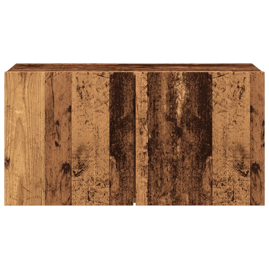 vidaXL TV Cabinet Wall-mounted Old Wood 80x30x41 cm 5