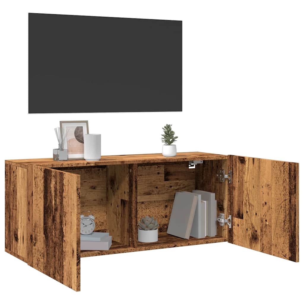 TV Cabinet Wall-mounted 100x30x41 cm Old wood