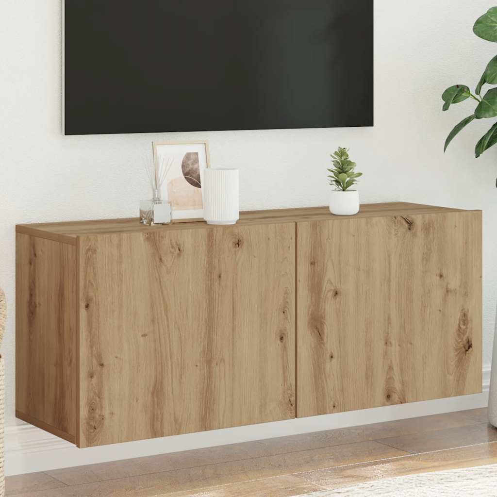 TV Cabinet Wall-mounted 100x30x41 cm Artisan oak