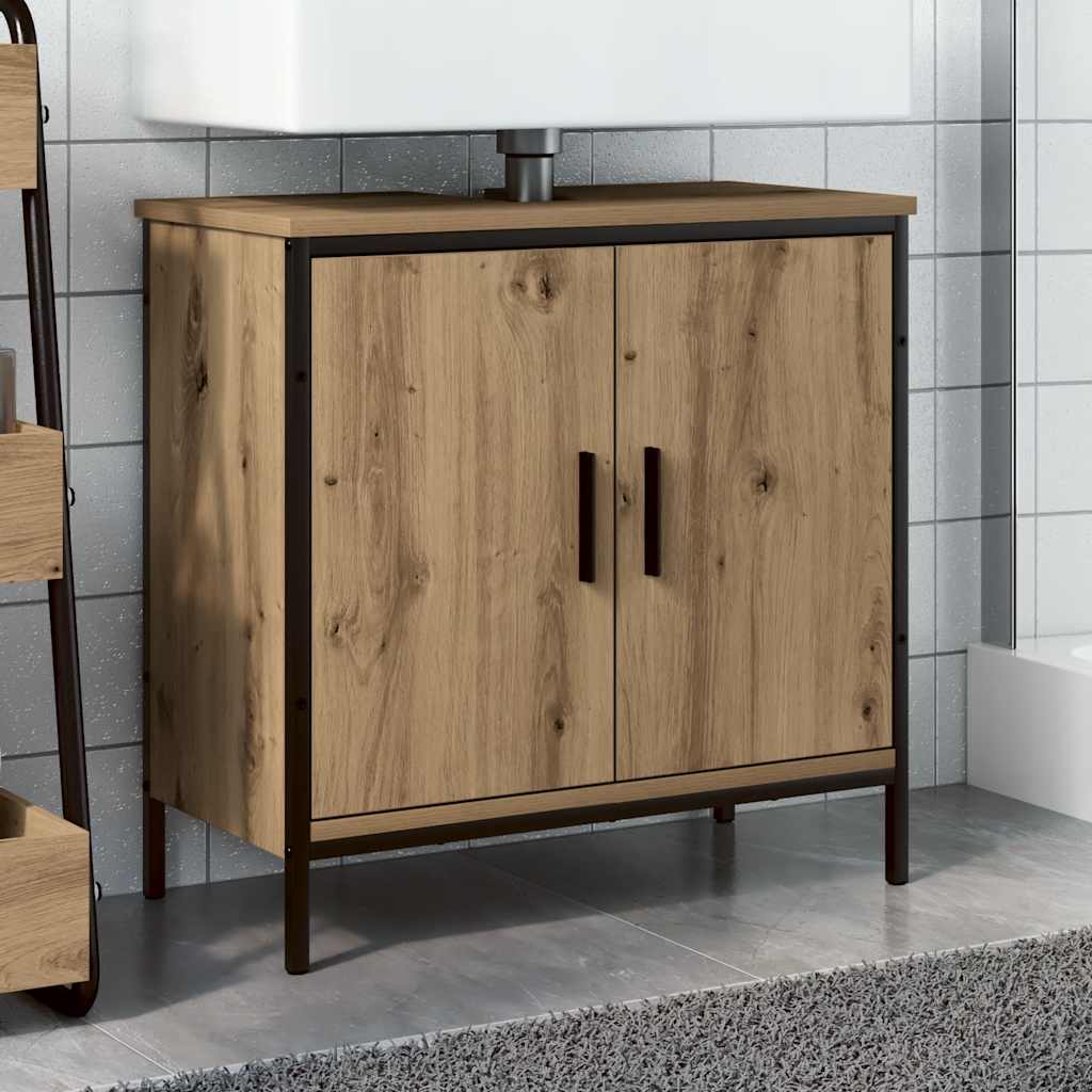 vidaXL Sink Cabinet Artisan Oak 60x30x60 cm Engineered Wood 1