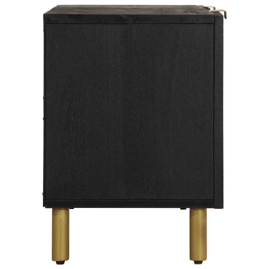 TV Cabinet Black Engineered Wood, image 4
