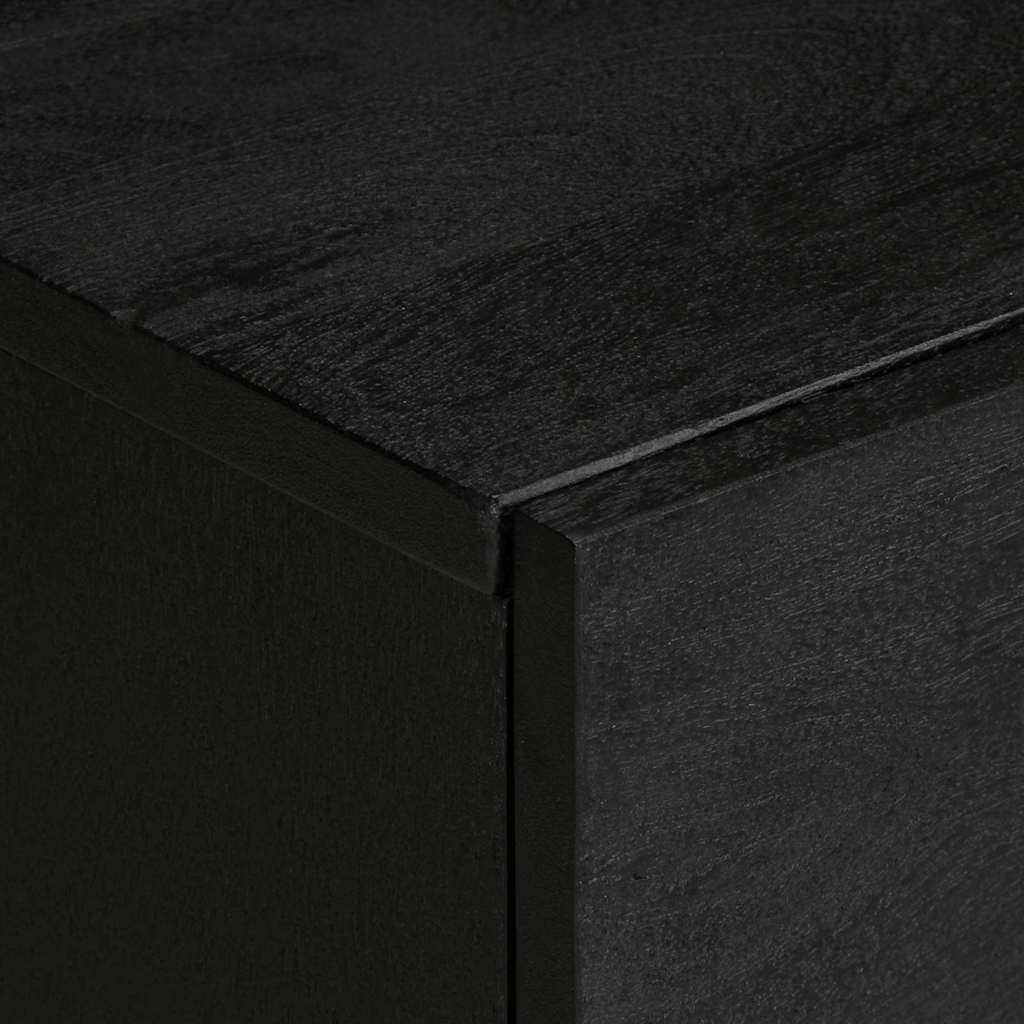 TV Cabinet Black Engineered Wood, image 6