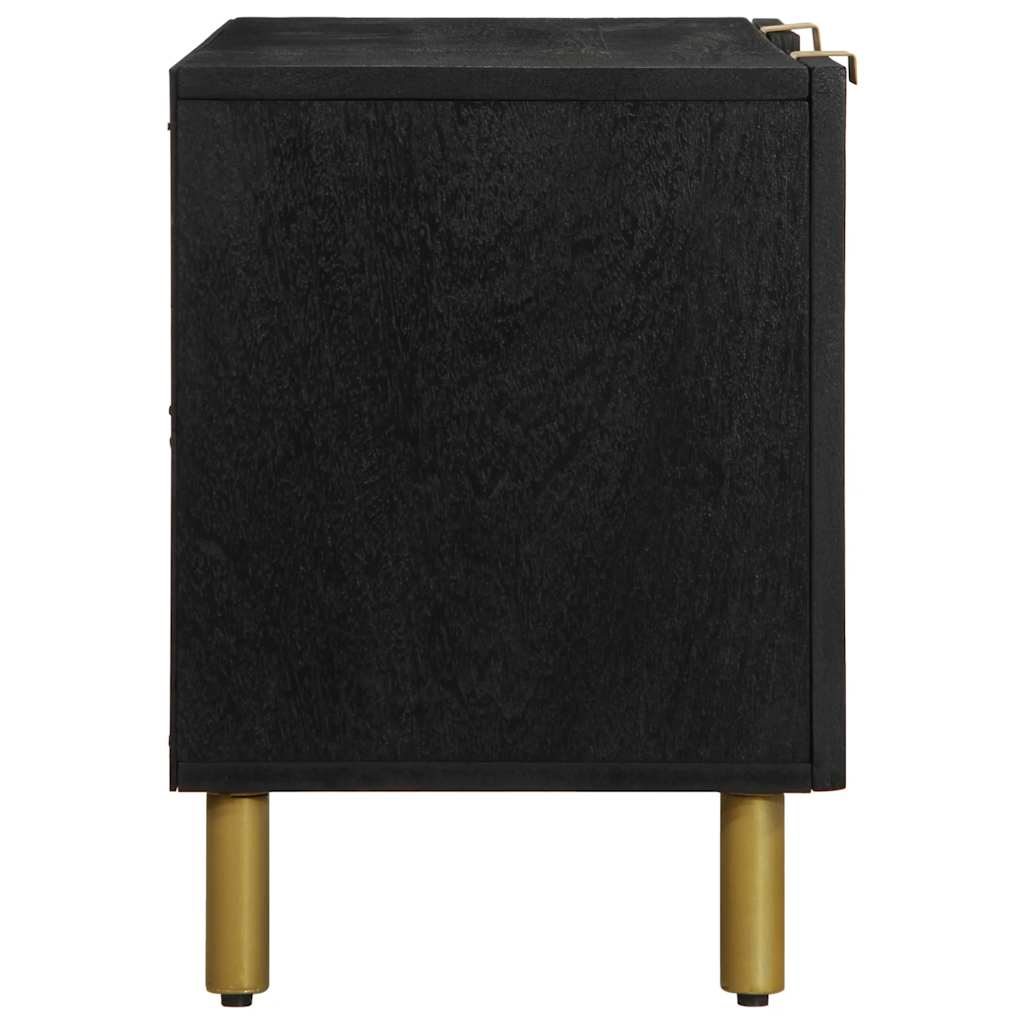 vidaXL TV Cabinet Black 105x33x46 cm Engineered Wood 4