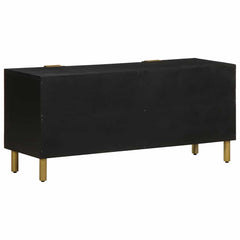 vidaXL TV Cabinet Black 105x33x46 cm Engineered Wood 5