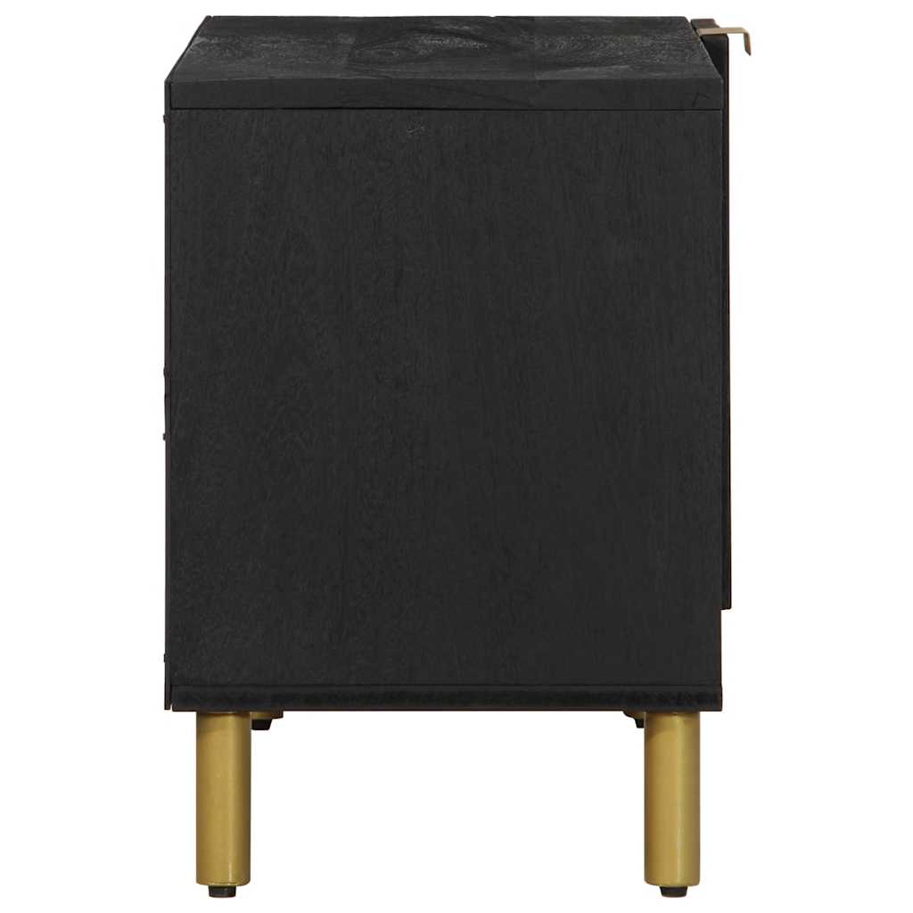 TV Cabinet Black Engineered Wood, image 4