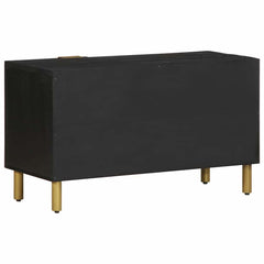 TV Cabinet Black Engineered Wood, image 5