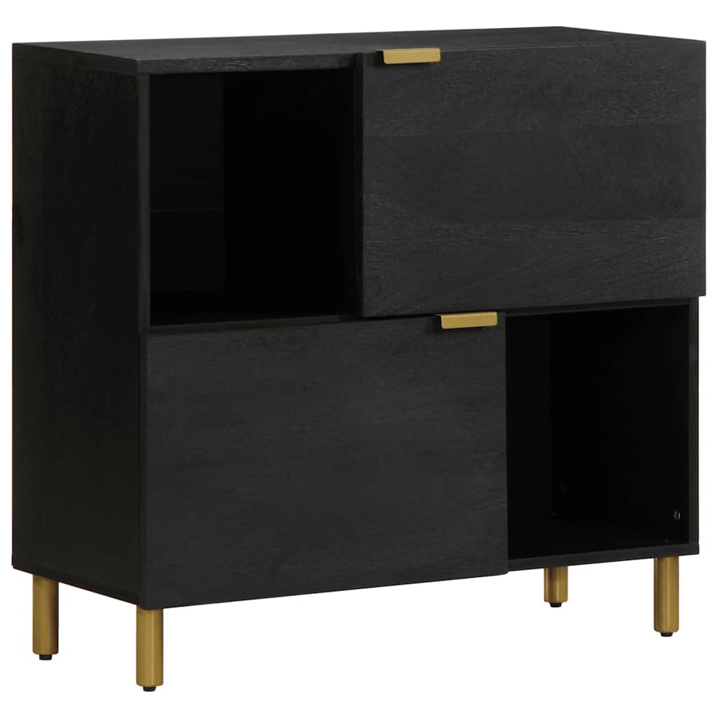 vidaXL Sideboard Black 80x33x75 cm Engineered Wood 1