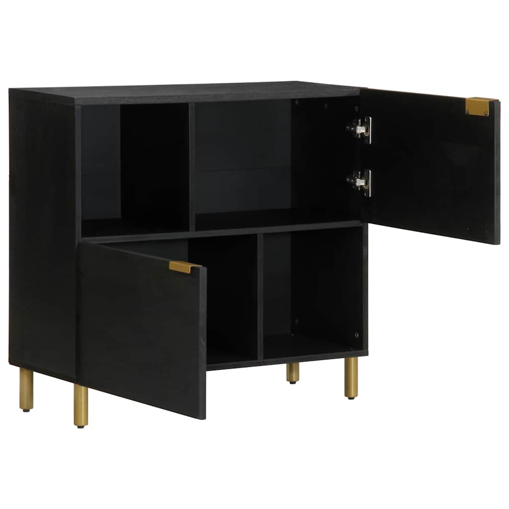 vidaXL Sideboard Black 80x33x75 cm Engineered Wood 2