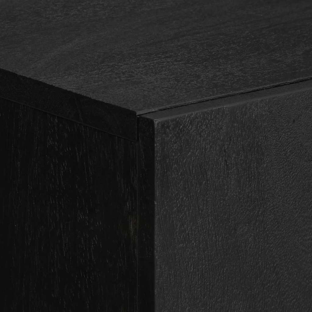 Highboard Black Engineered Wood, image 6