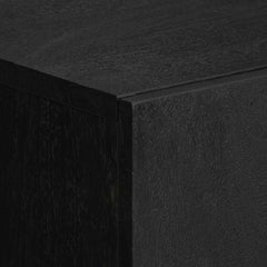Highboard Black Engineered Wood, image 6