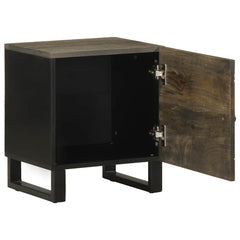 vidaXL Bedside Cabinet Black 40x33x46 cm Solid Wood Mango 2