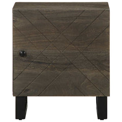 vidaXL Bedside Cabinet Black 40x33x46 cm Solid Wood Mango 3