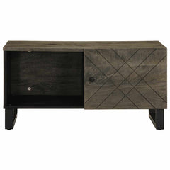 vidaXL Coffee Table Black 80x50x40 cm Solid Wood Mango 3