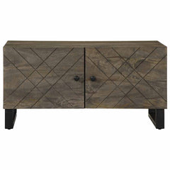 vidaXL Coffee Table Black 80x50x40 cm Solid Wood Mango 3
