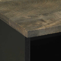 vidaXL Bedside Cabinet Black 40x33x46 cm Solid Wood Mango 6