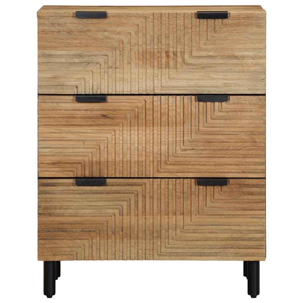 Sideboard 60x33x75 cm Solid Wood Mango Brown Mango wood