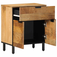 Bed Cabinet Brown 50 x 33 x 60 cm Solid mango wood