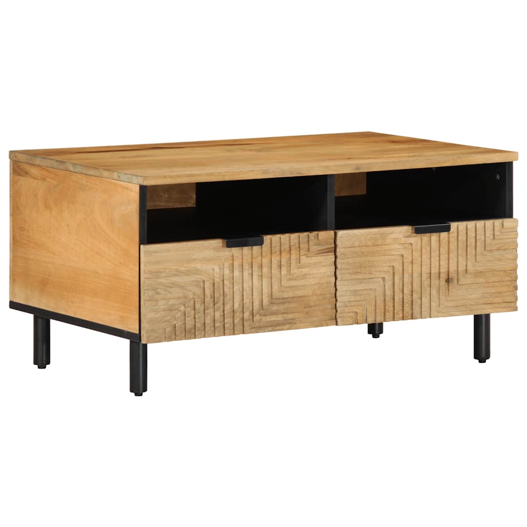 Coffee Table Brown 80 x 54 x 40 cm Solid mango wood