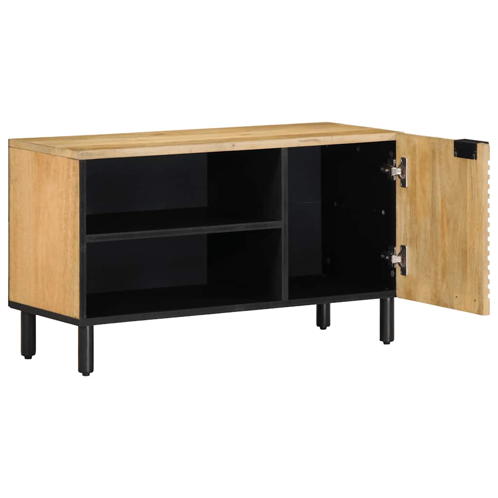 vidaXL TV Cabinet Brown 80x31.5x46 cm Solid Wood Mango 2
