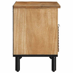 vidaXL TV Cabinet Brown 80x33x46 cm Solid Wood Mango 4
