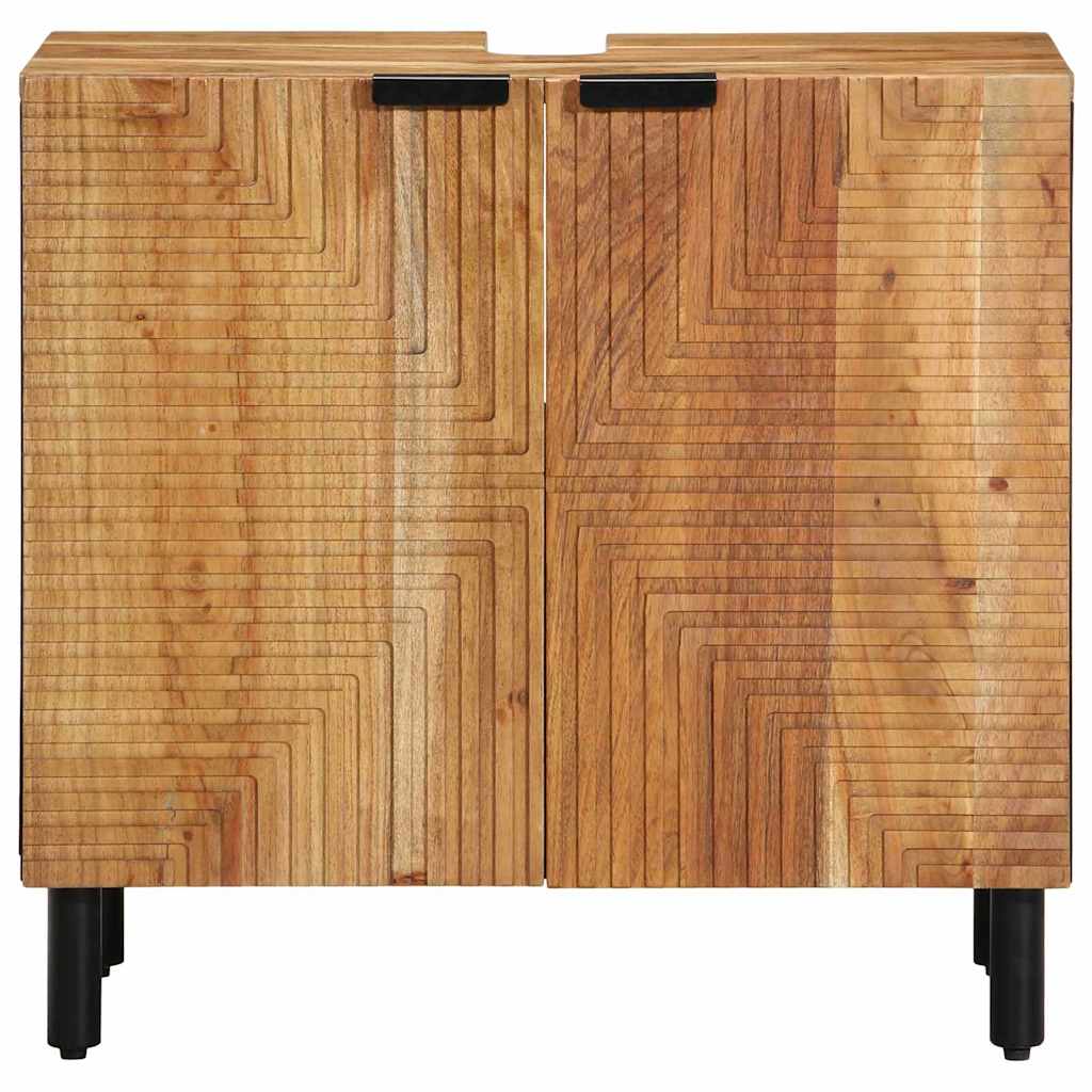 Bathroom Sink Cabinet Brown 62x33x58 cm Solid Wood Mango Solid acacia wood