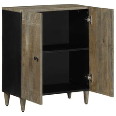 vidaXL Sideboard Light Grey 60x33,5x75 cm Solid Wood Mango 3