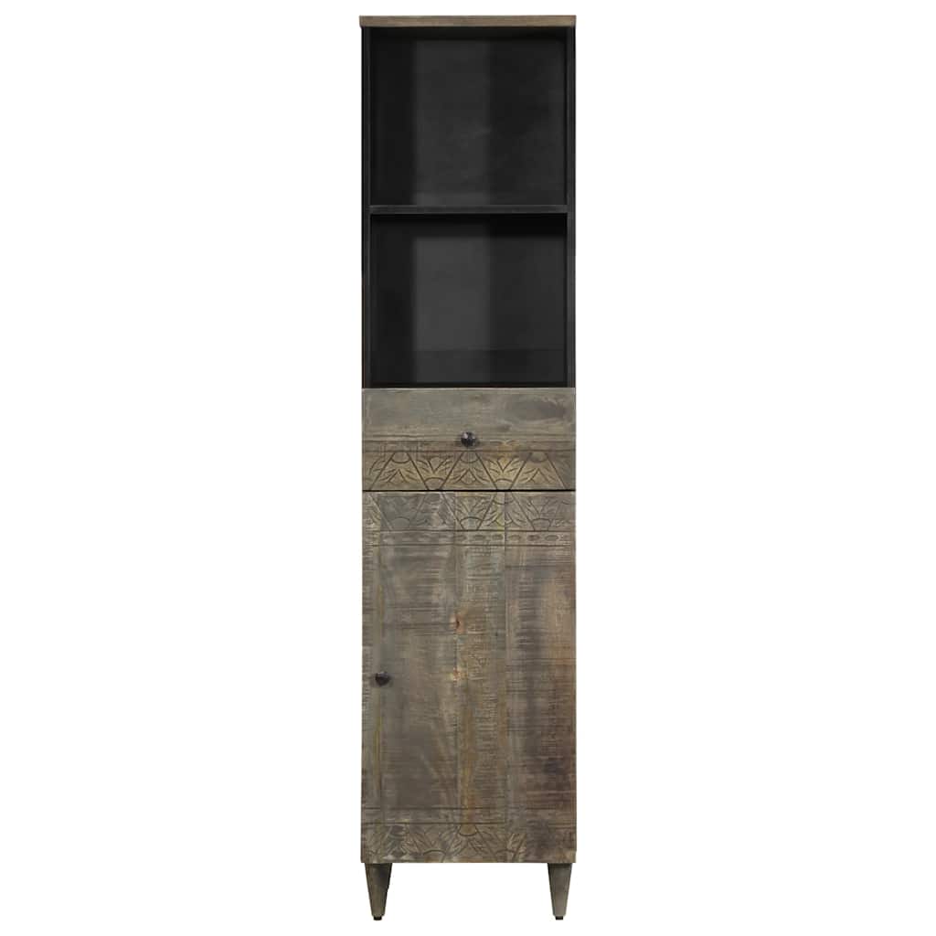 vidaXL Bathroom Cabinet 38x33x160 cm Solid Wood Mango 3