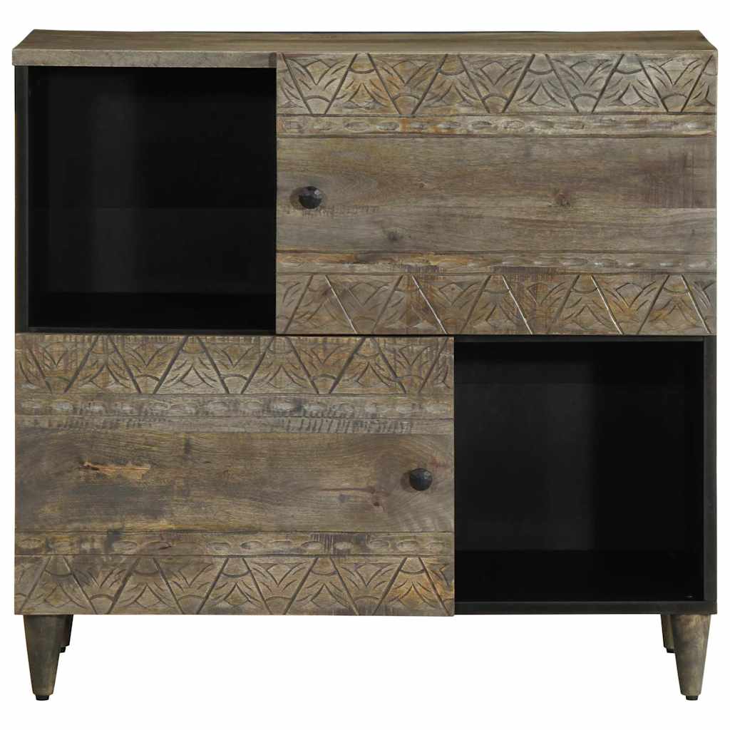 vidaXL Sideboard 80x33x75 cm Solid Wood Mango 3