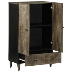 vidaXL Highboard 60x33x100 cm Solid Wood Mango 2