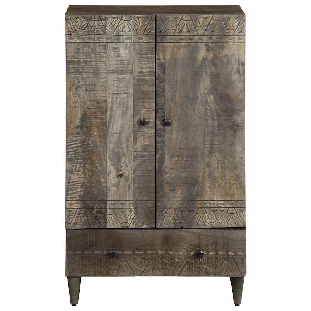 vidaXL Highboard 60x33x100 cm Solid Wood Mango 3