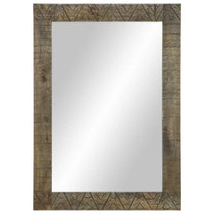 vidaXL Bathroom Mirror 50x2.5x70 cm Solid Wood Mango 2