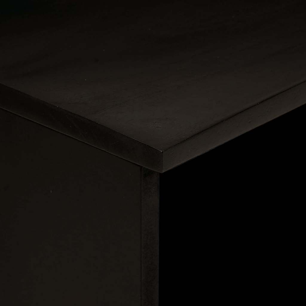 vidaXL TV Cabinet Black and Gold 70 x 33 x 46 cm Engineered Wood 6