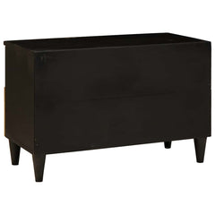 vidaXL TV Cabinet Black and Gold 70 x 33 x 46 cm Engineered Wood 5