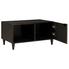 vidaXL Coffee Table Black and Gold 80 x 50 x 40 cm Engineered Wood 2