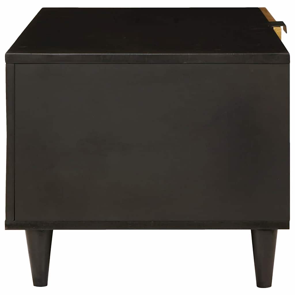 vidaXL Coffee Table Black and Gold 80 x 50 x 40 cm Engineered Wood 4